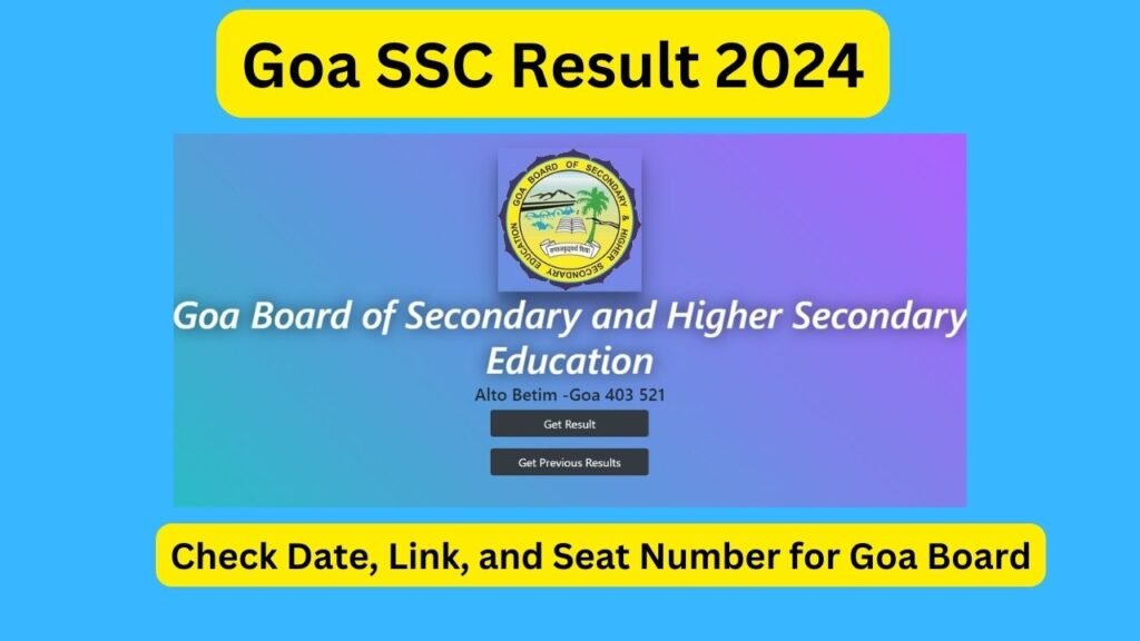 GOA SSC Result 2024