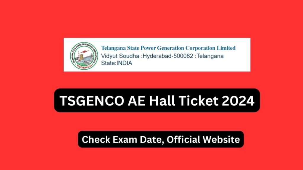 TSGENCO AE Hall Ticket 2024