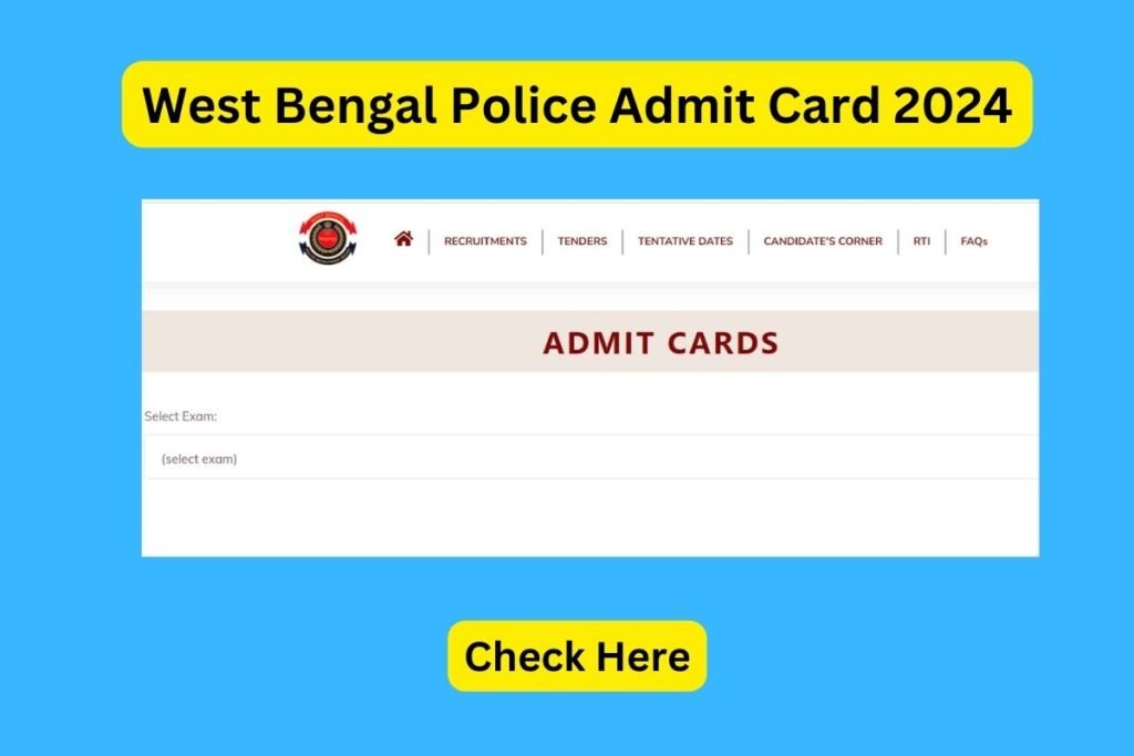 West Bengal Police Admit Card 2024
